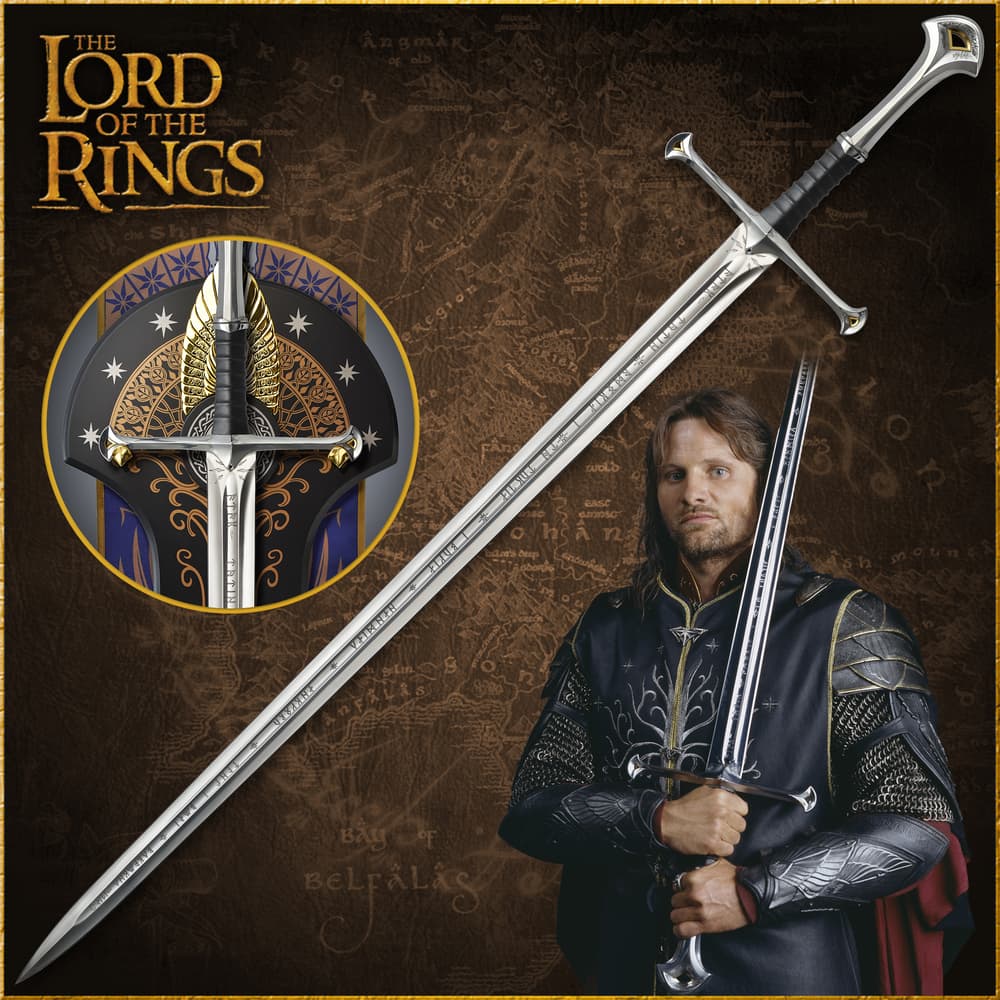 Anduril Sword Museum Collection Replica - Authentic Lord of the Rings Collectible for Sale – Just $229