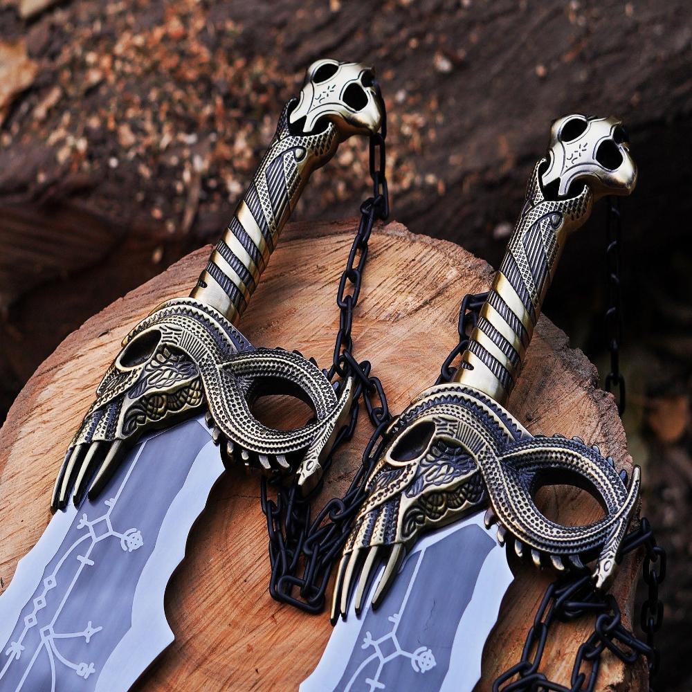 God of War Blades of Chaos Metal - Kratos Twin Blades Cosplay - Now Only $190.00 (21% OFF)