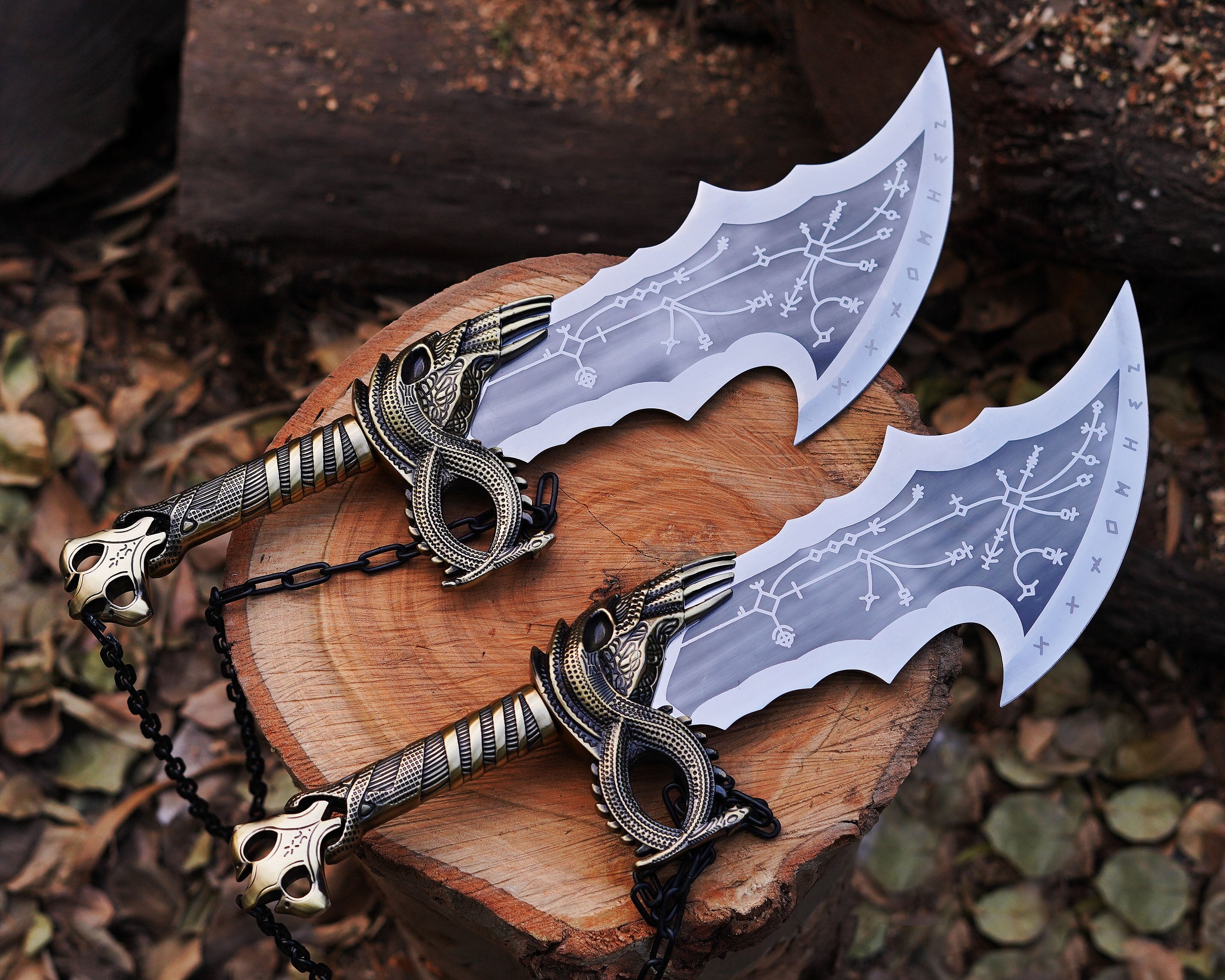 God of War Blades of Chaos Metal - Kratos Twin Blades Cosplay - Now Only $190.00 (21% OFF)