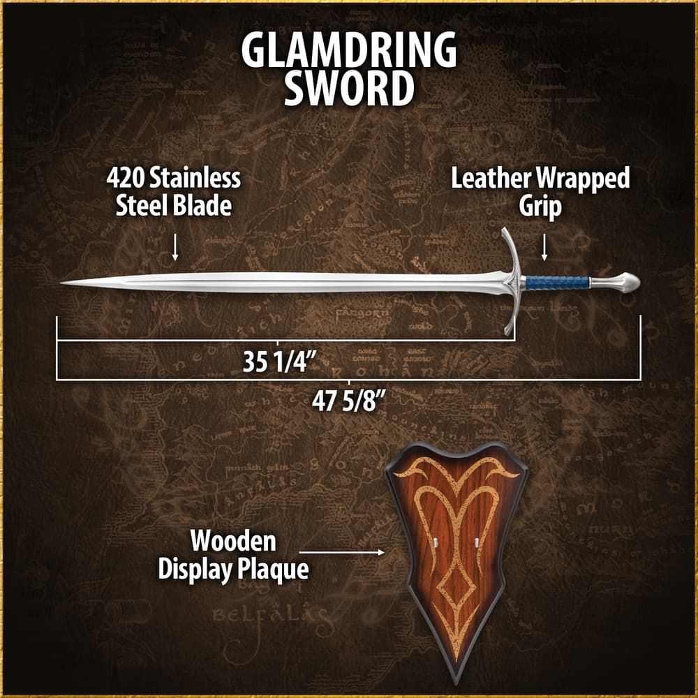 Glamdring Sword of Gandalf - Authentic Lord of the Rings Collectible for Sale – Only $199