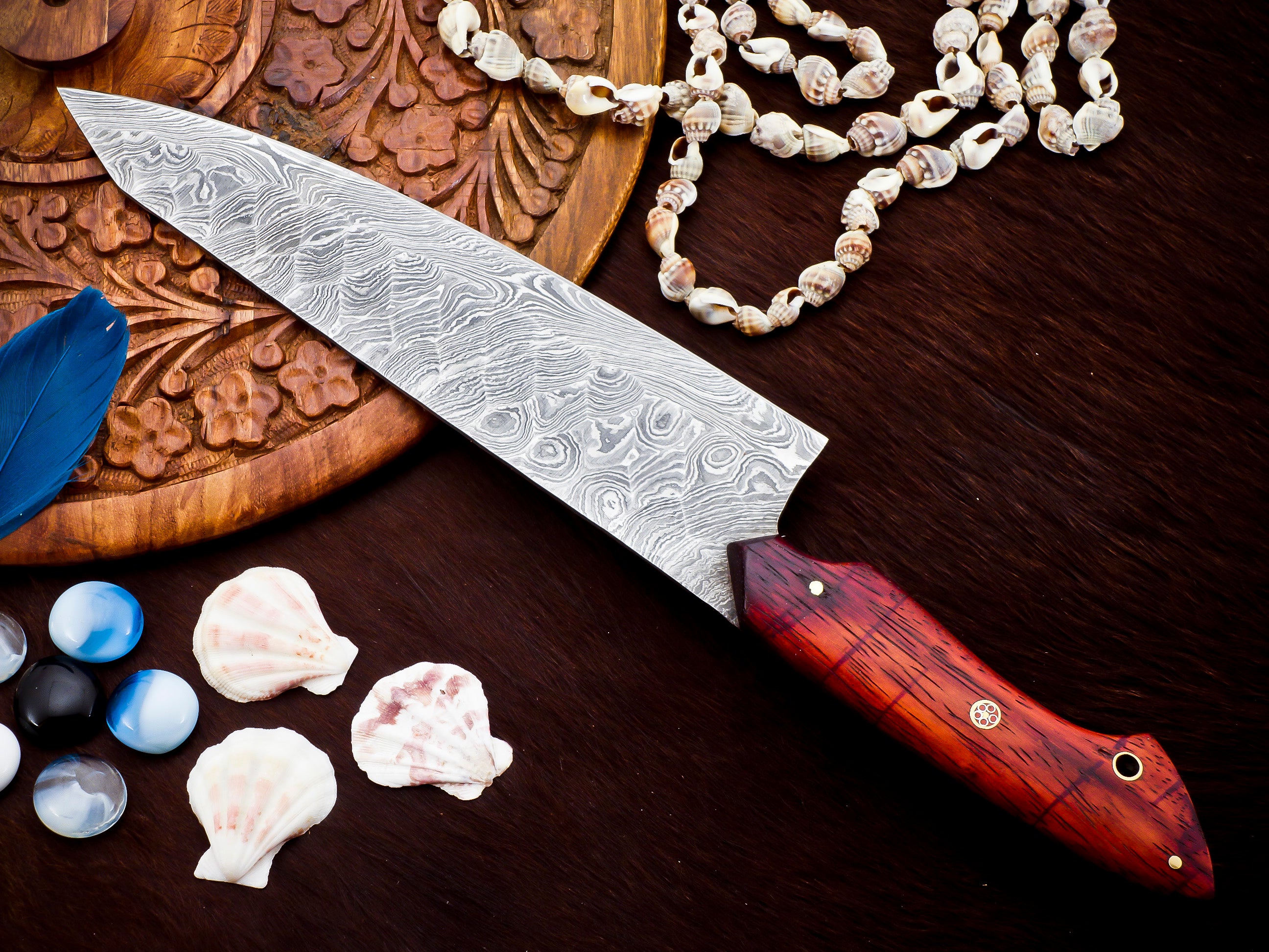 Expertly Forged Damascus Chef Knife – Premium Culinary Tool for Professionals Just $124.00