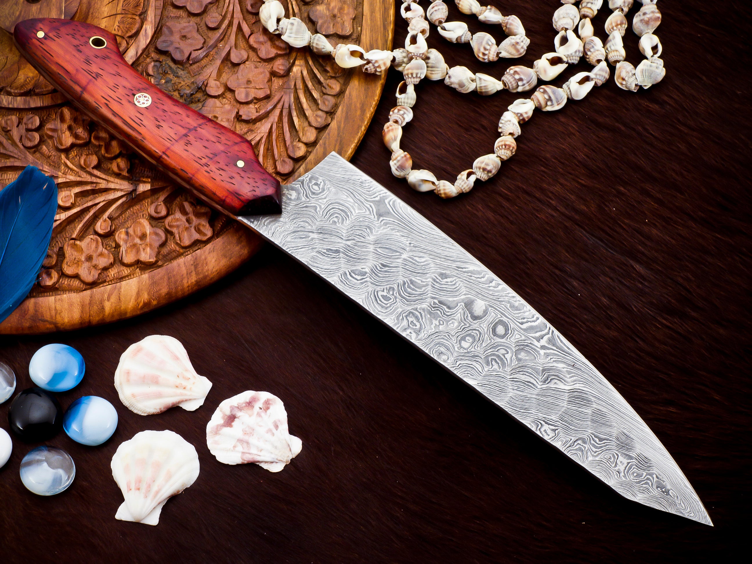 Expertly Forged Damascus Chef Knife – Premium Culinary Tool for Professionals Just $124.00