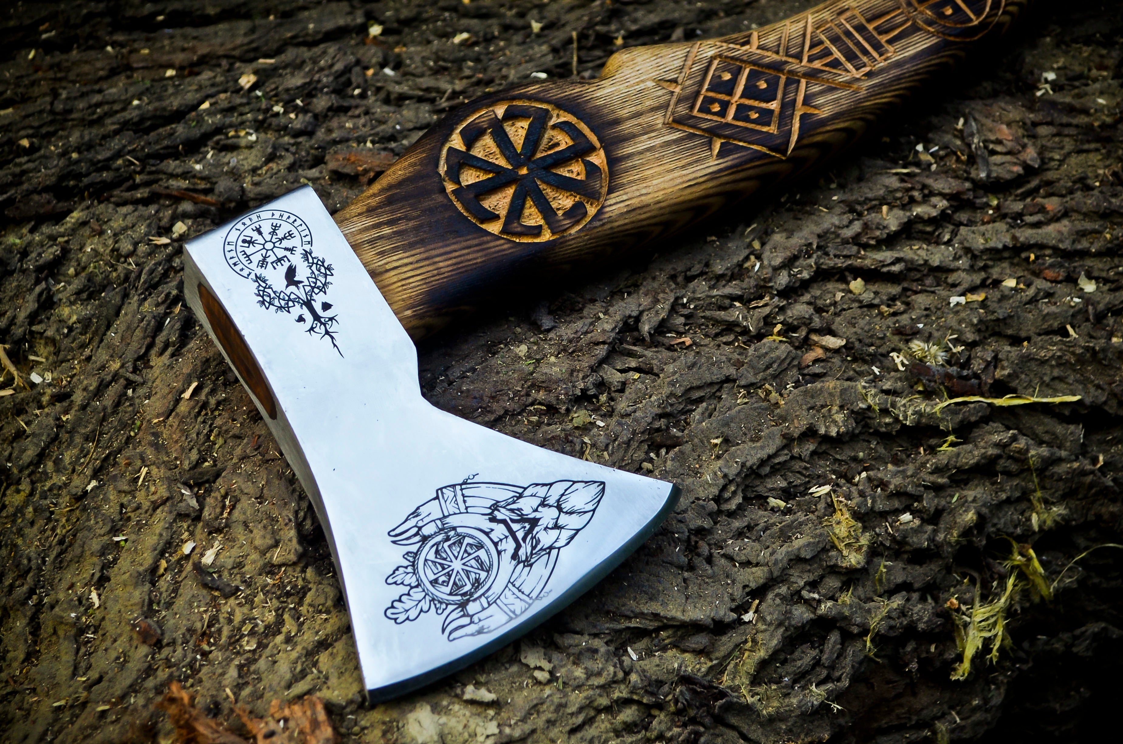 Buy Slavic-Inspired Viking Battle Axe – Professional Handcrafted Design for Just  $100