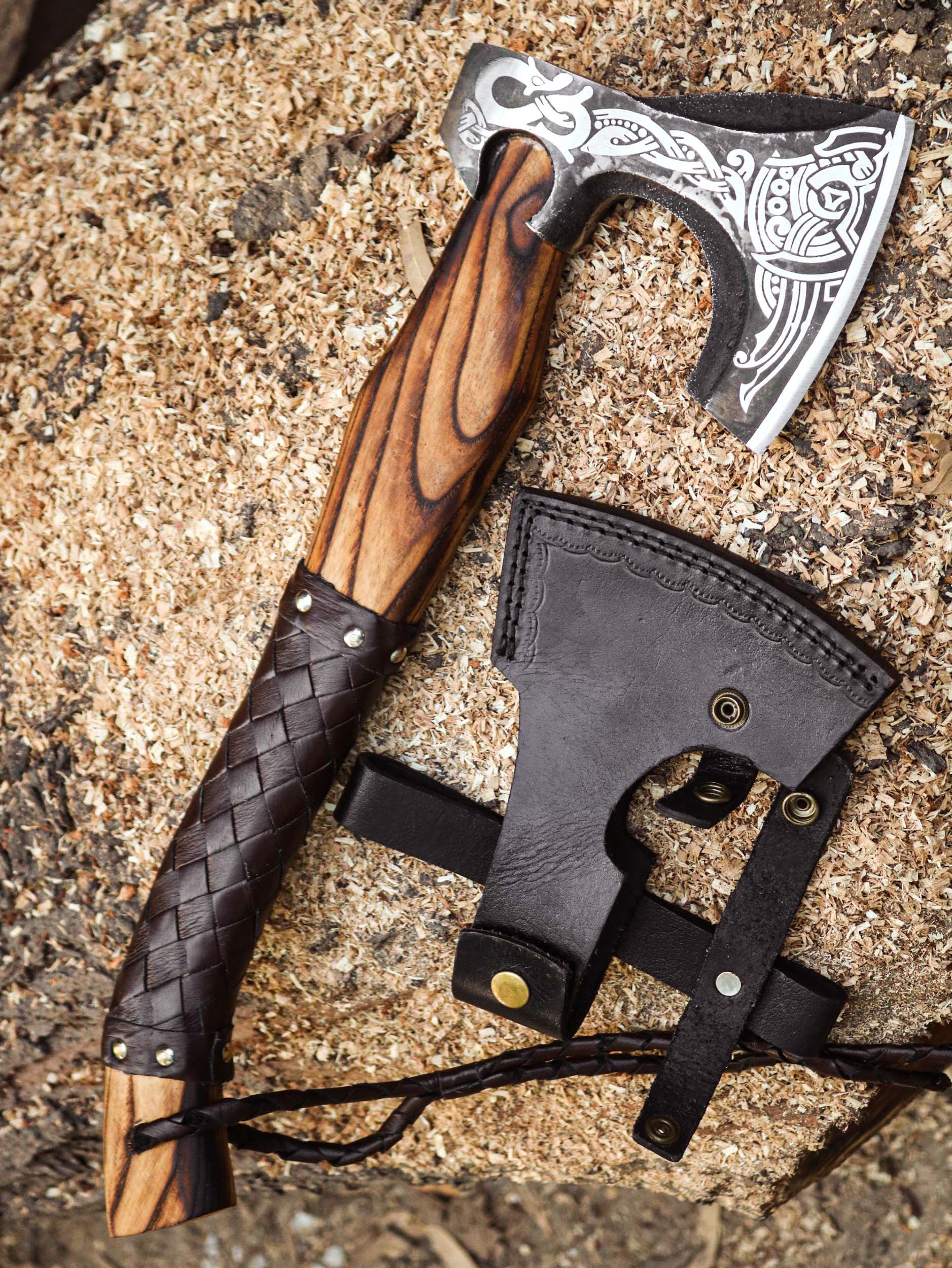 Buy Dragon Viking Battle Axe – Legendary Dragon Engraving for Just $100