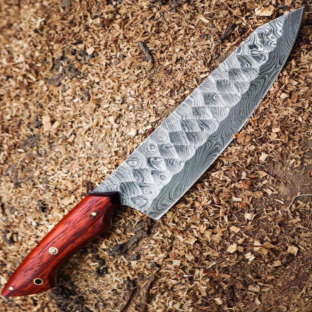 Get the Expertly Forged Damascus Steel Chef Knife – Professional Culinary Tool – Only $129.00