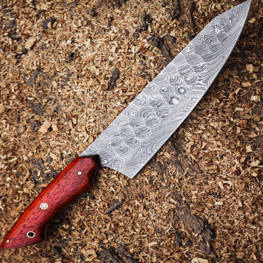 Get the Expertly Forged Damascus Steel Chef Knife – Professional Culinary Tool – Only $129.00