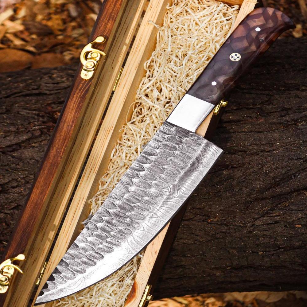 Expertly Forged Damascus Steel Chef Knife – Professional Culinary Tool – Only $149.00