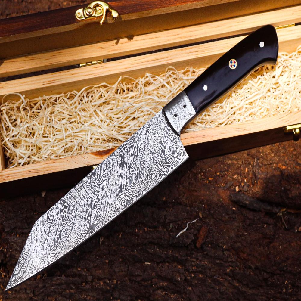 Exquisite Damascus Steel Chef Knife – Professional Culinary Masterpiece for $129