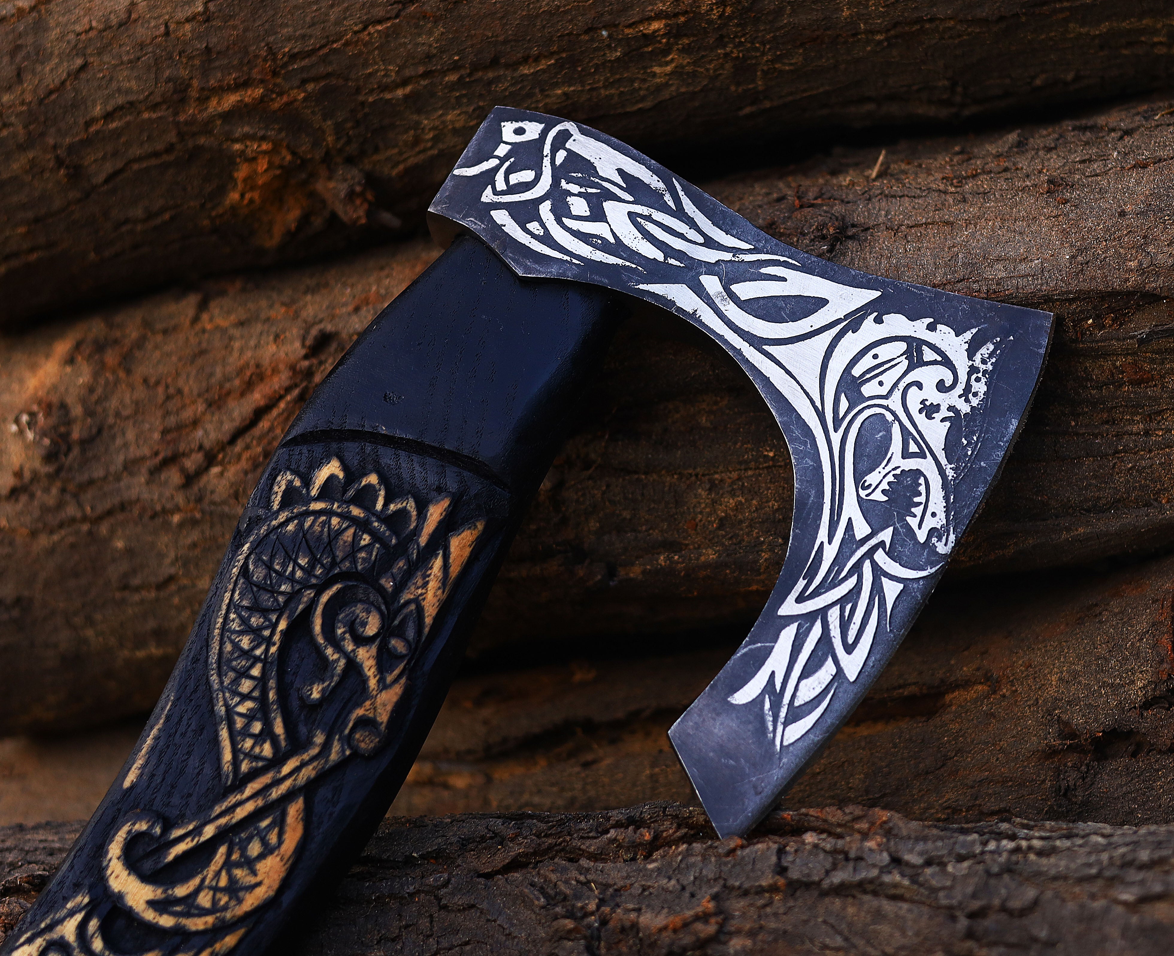 Buy Fenrir Viking Wolf-Inspired Battle Axe – Best Handcrafted Norse Design, Only $110!