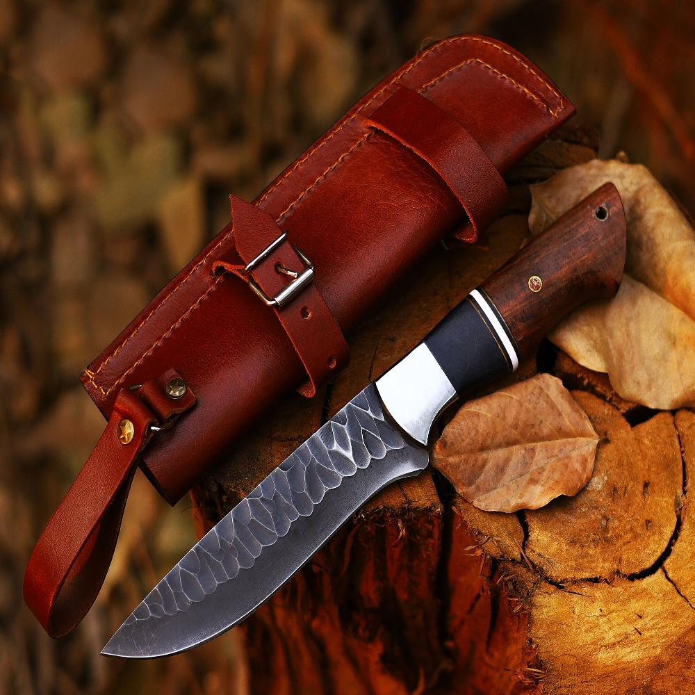 Handmade High Carbon Stainless Steel Hunting Knife - Precision Craftsmanship for Superior Outdoor Performance