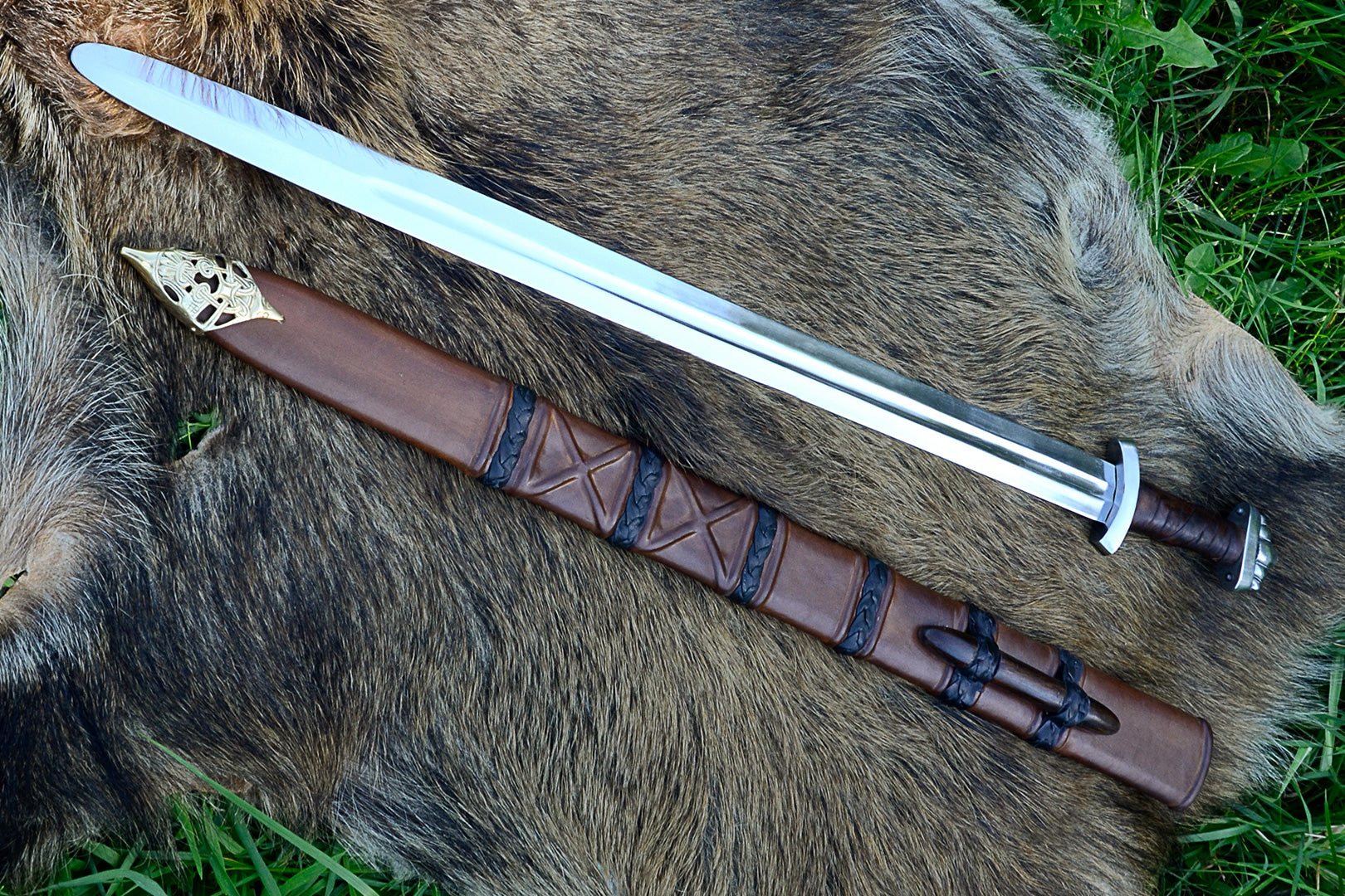 Viking Sword with Sheath – Authentic 10th Century Replica, Only $139