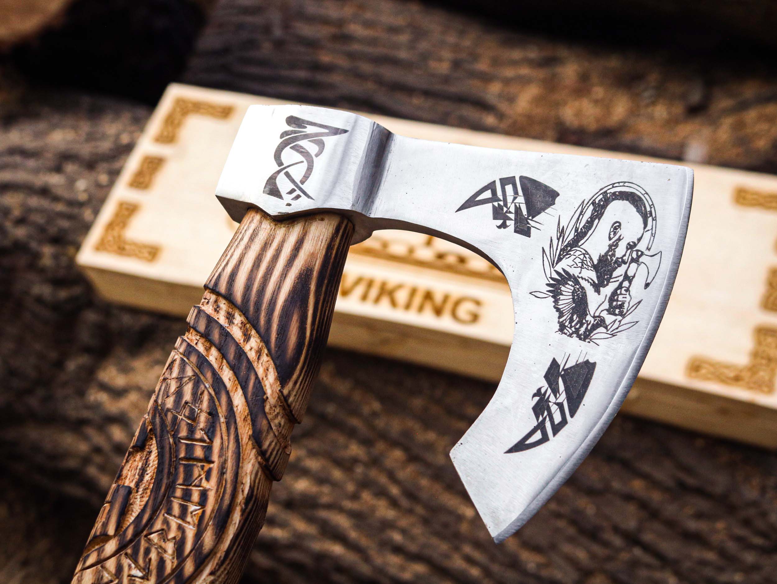 Best Raven Viking Axe for Sale– Handcrafted Norse Art for Just $100