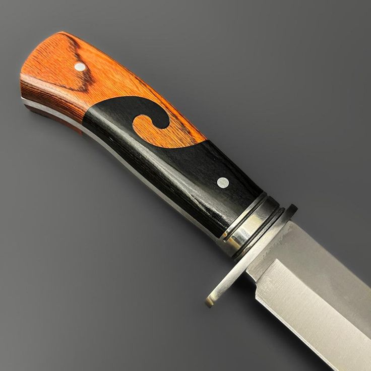 Tan and Black Hunting Knife