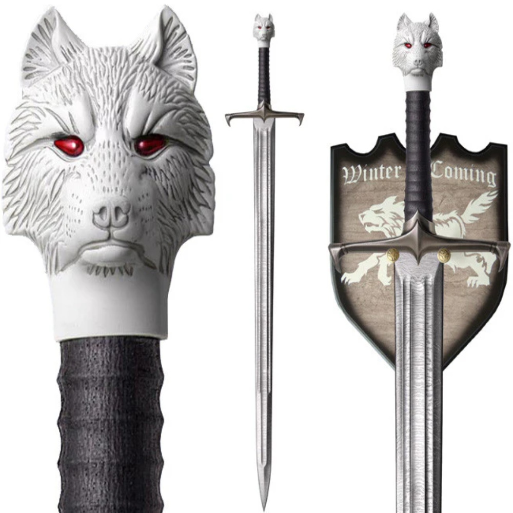 Book Version Game of Thrones Jon Snow Longclaw Wolf Sword Replica in USA – Just $179