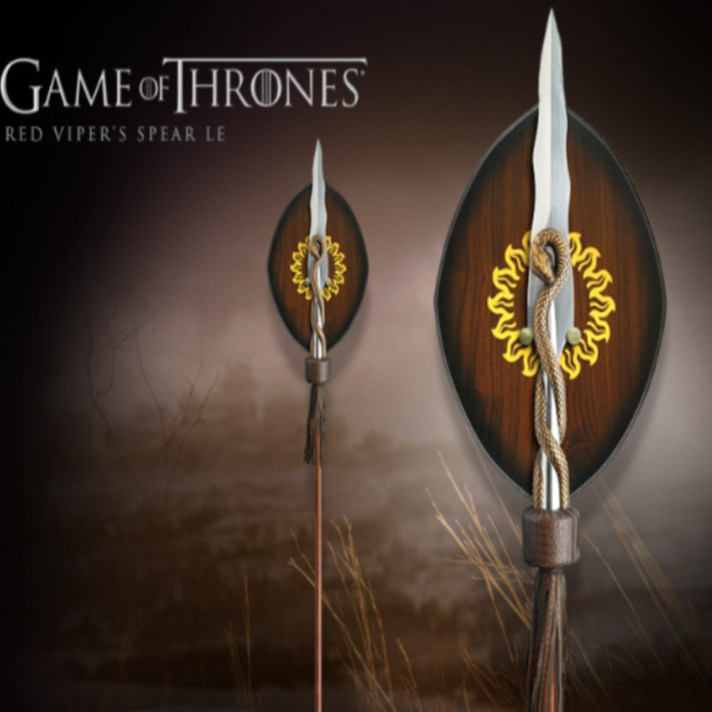 Game of Thrones Red Viper Spear - Official Replica of Oberyn Martell’s Weapon, Limited Edition, $799